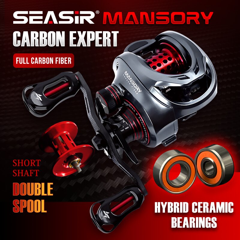 Ice Fishing Reel - Seasir Mansory gulungan pancing Baitcasting, 146g