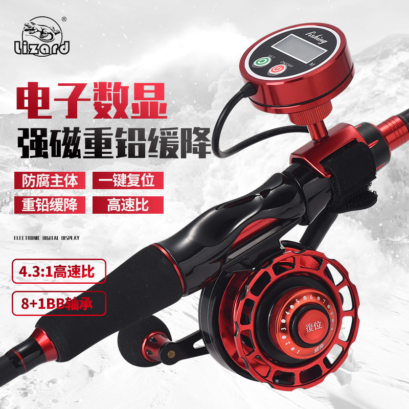 Ice Fishing Reel - Reel Pancing Rakit Digital dengan Layar