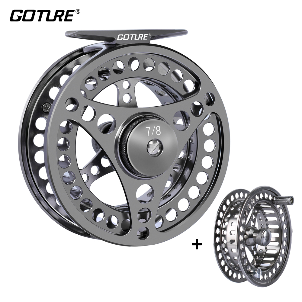 Goture Fly Reel pancing 3/4 5/ - Reel Spare Spool ulasan dan harga