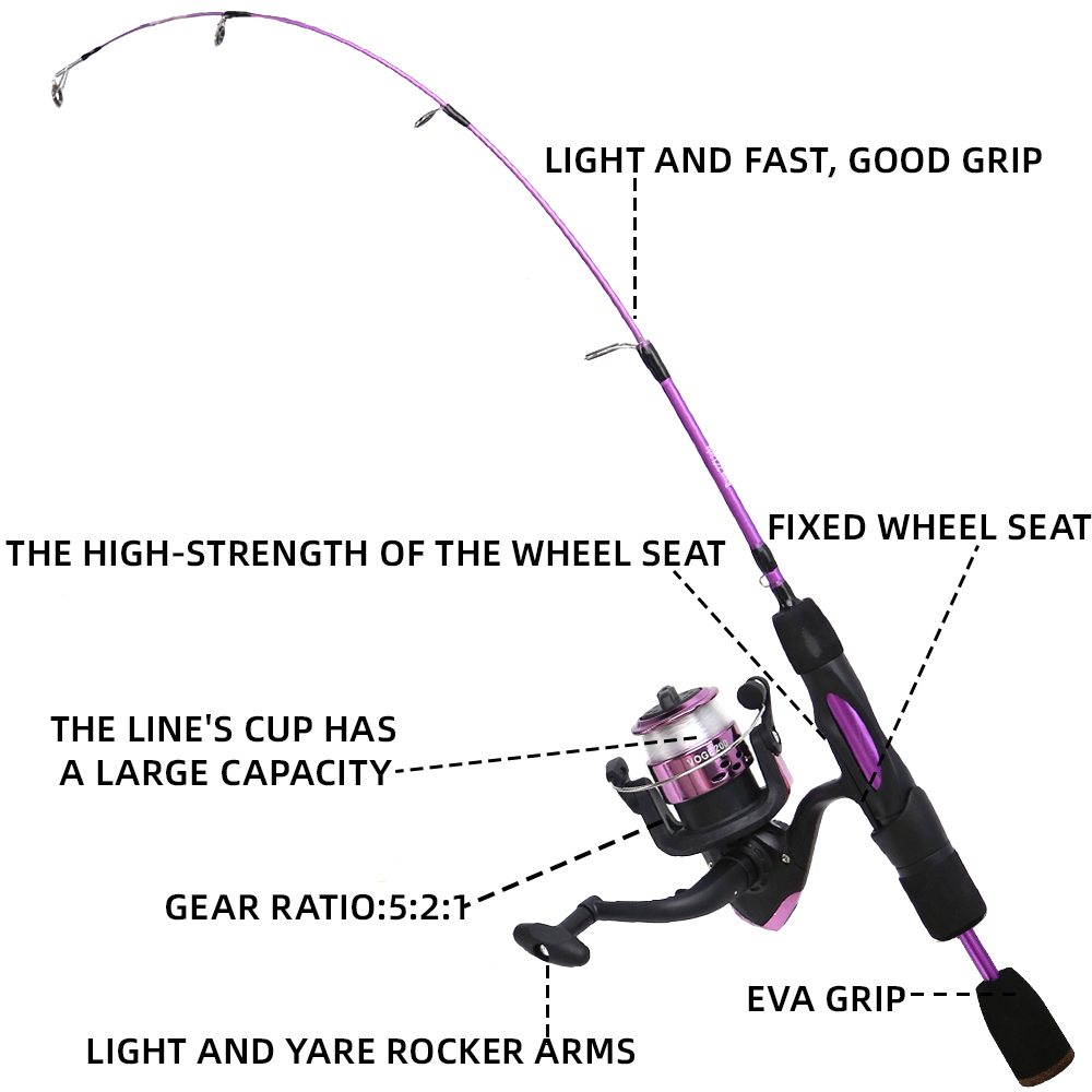 Ice joran pancing serat karbon - Ice Fishing Reel ulasan dan harga