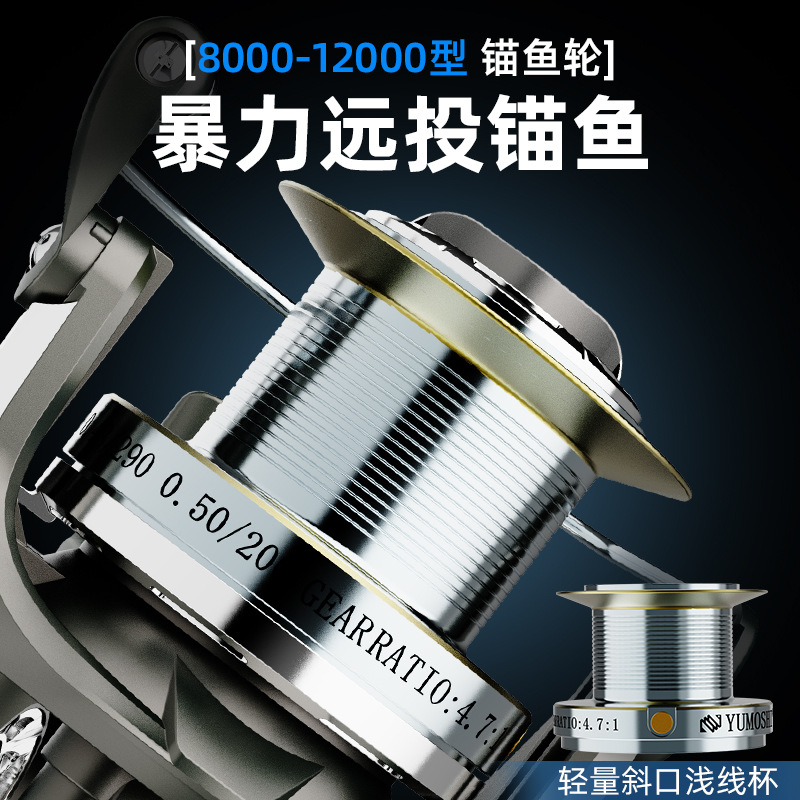Reel Spinning Full Metal Long  - Ice Fishing Reel ulasan dan harga