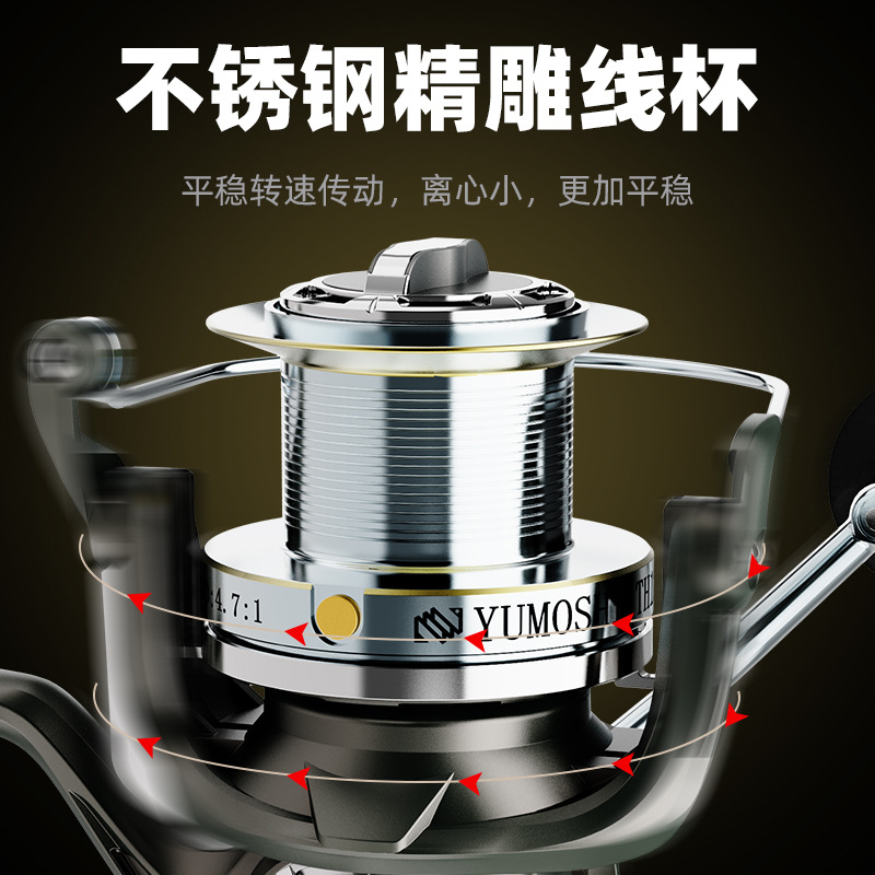 Reel Spinning Full Metal Long  - Ice Fishing Reel ulasan dan harga